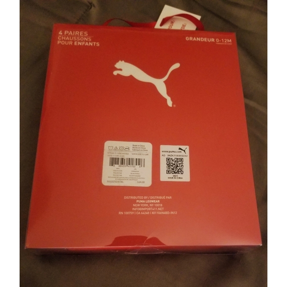 SOLD‼Puma 4 pair infant Booties size 0-12m - Picture 2 of 6